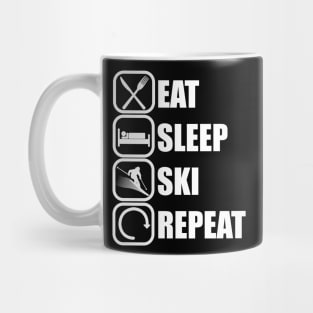 Eat Sleep Ski Repeat Mug